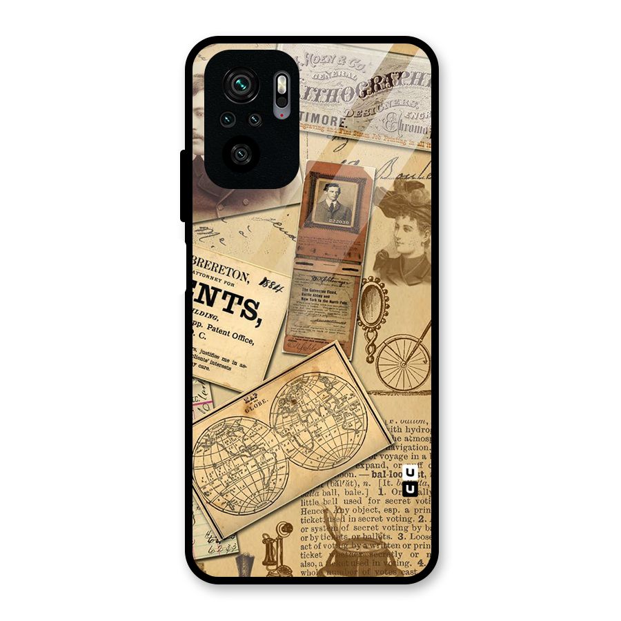Vintage Memories Glass Back Case for Redmi Note 10S