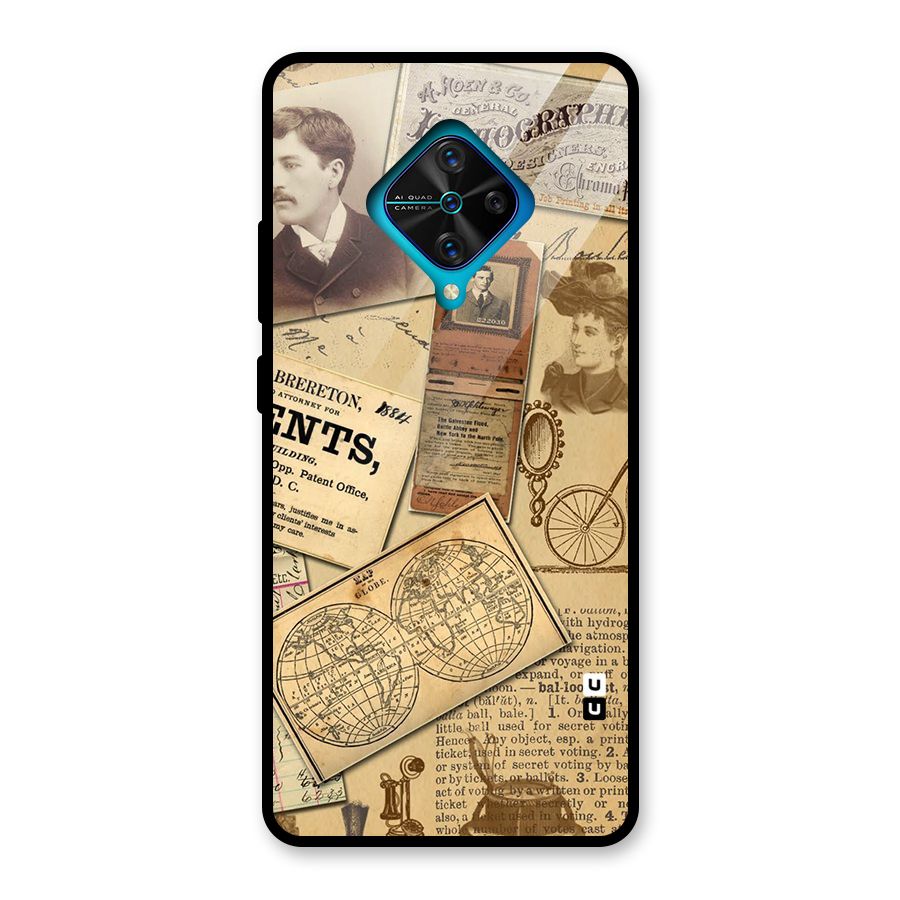 Vintage Memories Glass Back Case for Vivo S1 Pro