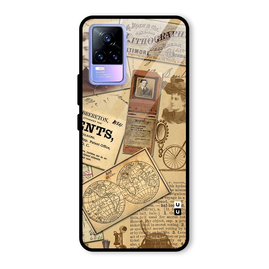 Vintage Memories Glass Back Case for Vivo Y73