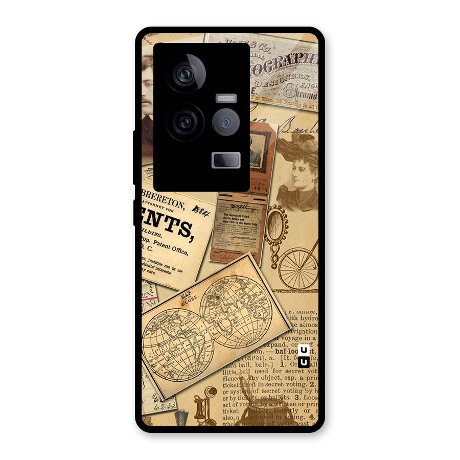 Vintage Memories Glass Back Case for Vivo iQOO 11 5G