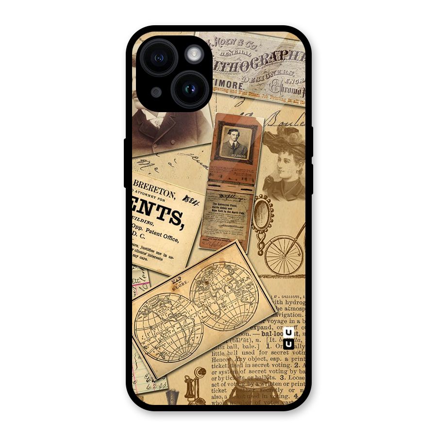 Vintage Memories Glass Back Case for iPhone 14