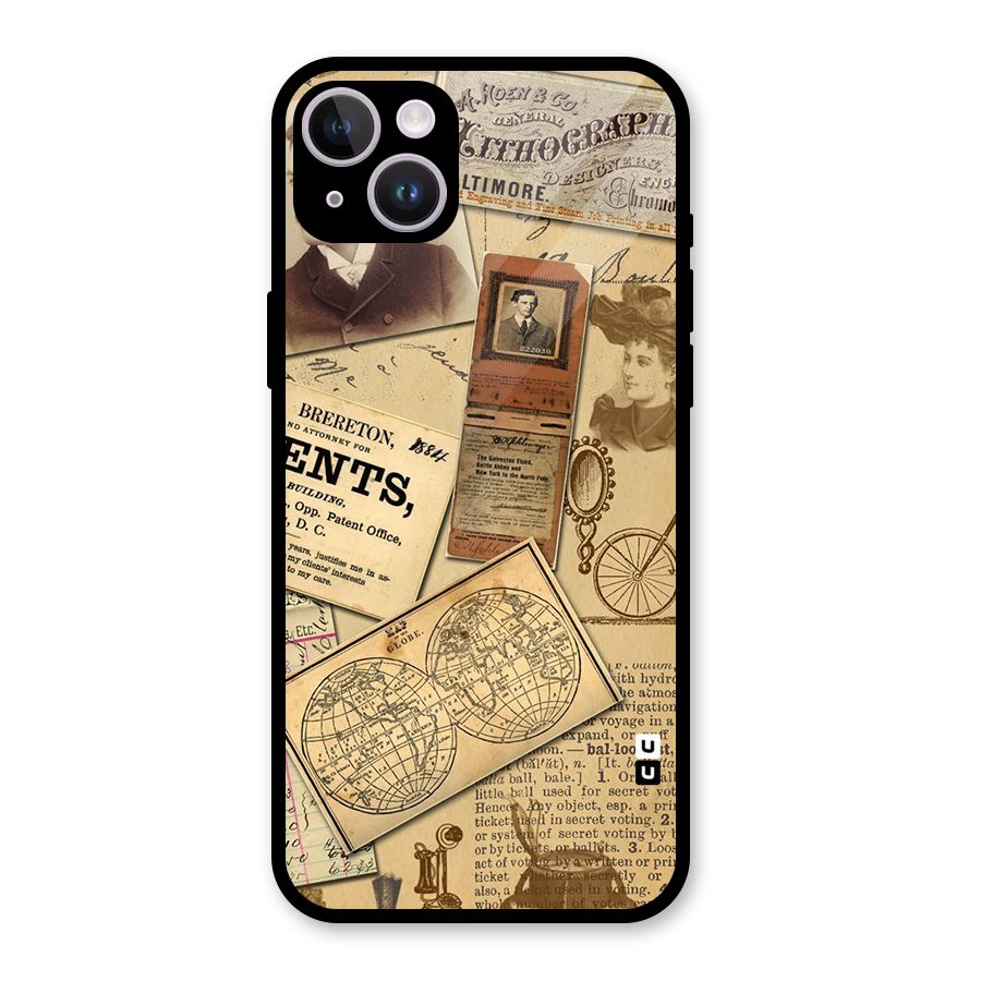 Vintage Memories Glass Back Case for iPhone 14 Plus