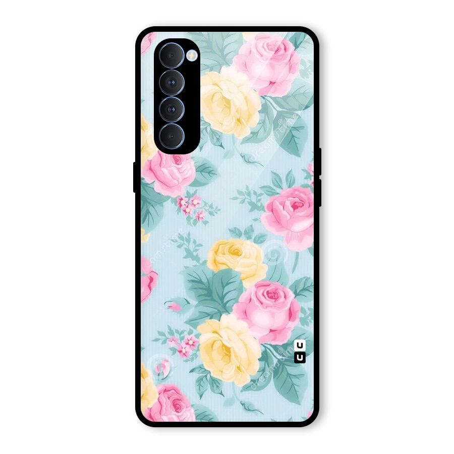 Vintage Pastels Glass Back Case for Oppo Reno4 Pro