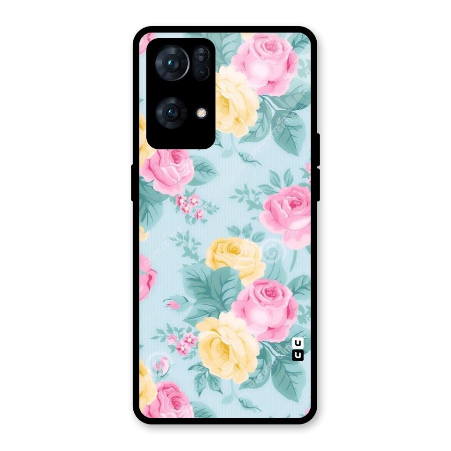 Vintage Pastels Glass Back Case for Oppo Reno7 Pro 5G