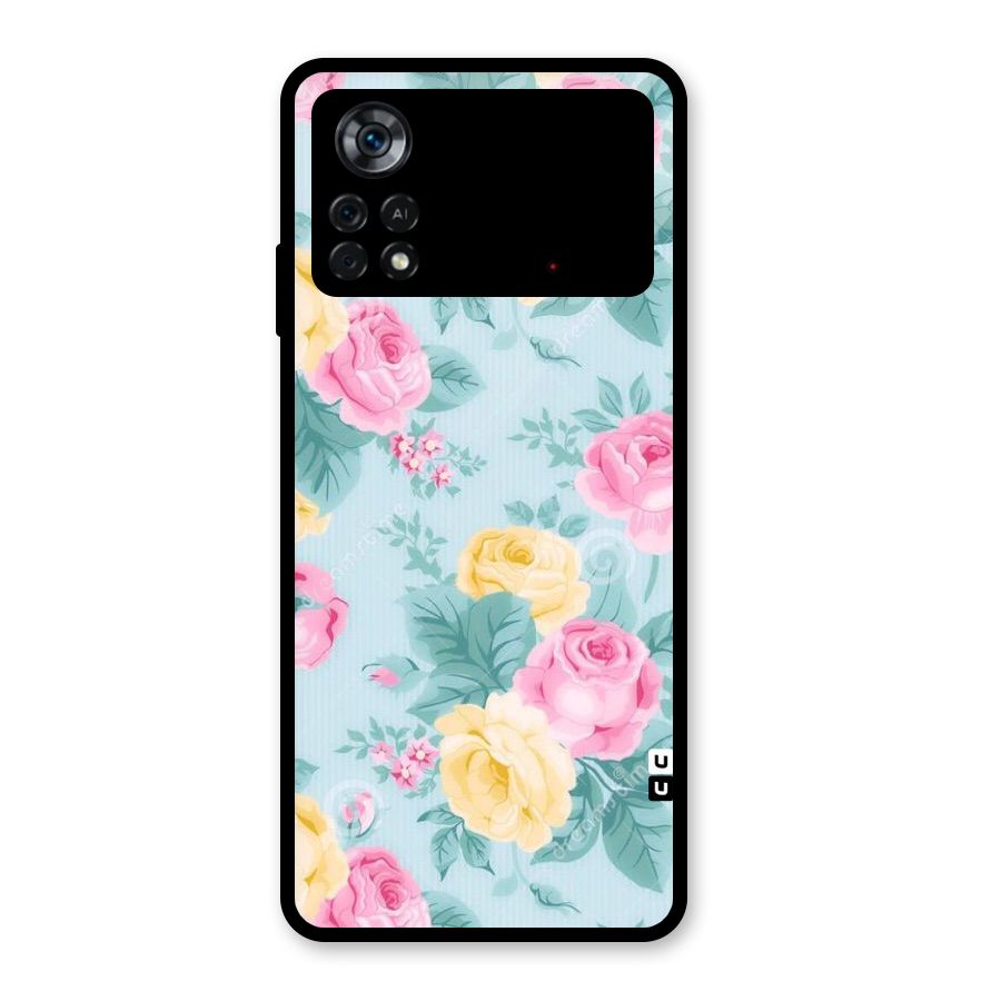 Vintage Pastels Glass Back Case for Poco X4 Pro 5G