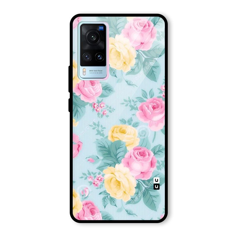 Vintage Pastels Glass Back Case for Vivo X60
