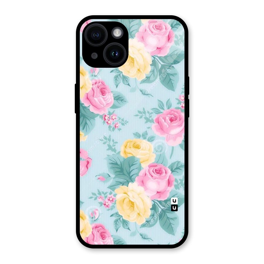Vintage Pastels Glass Back Case for iPhone 14