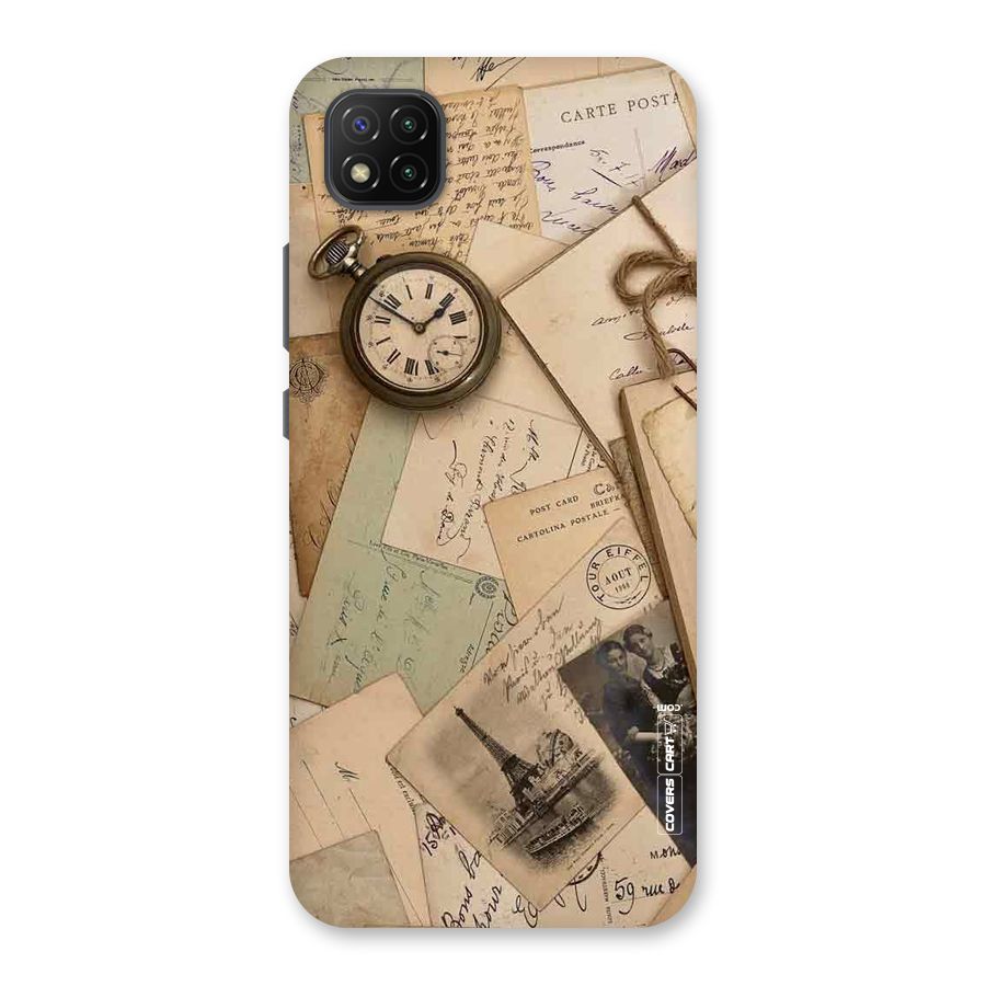 Vintage Postcards Back Case for Poco C3