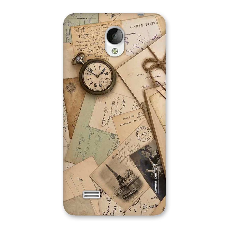Vintage Postcards Back Case for Vivo Y21