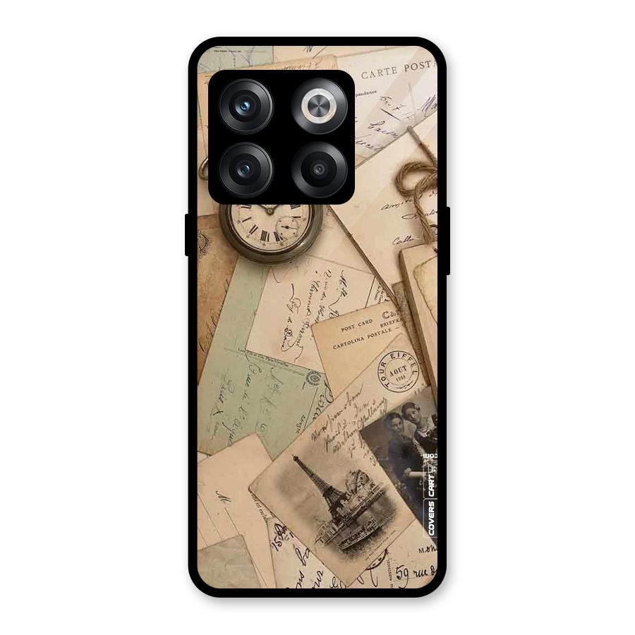 Vintage Postcards Glass Back Case for OnePlus 10T