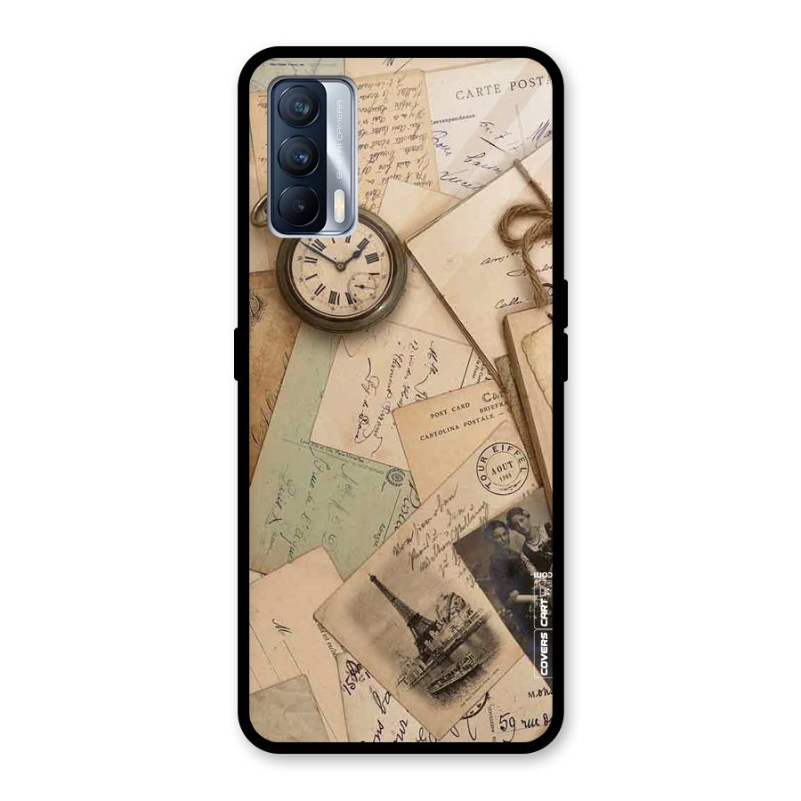 Vintage Postcards Glass Back Case for Realme X7