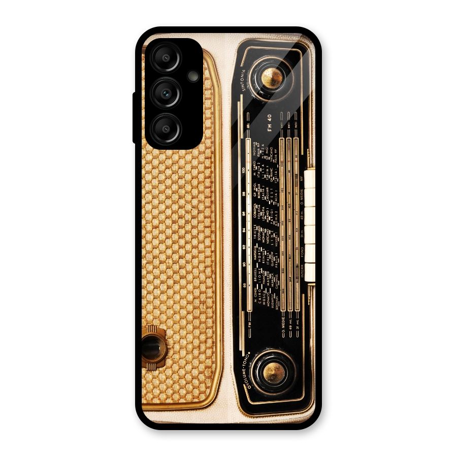 Vintage Radio Glass Back Case for Galaxy A14 5G