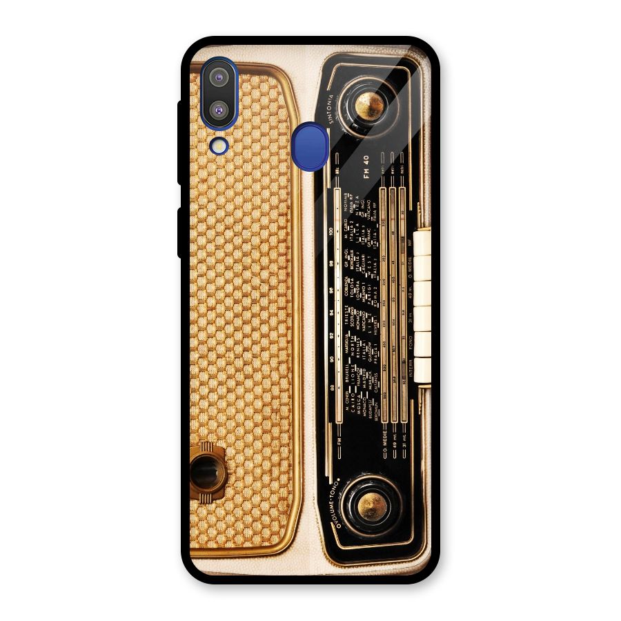 Vintage Radio Glass Back Case for Galaxy M20