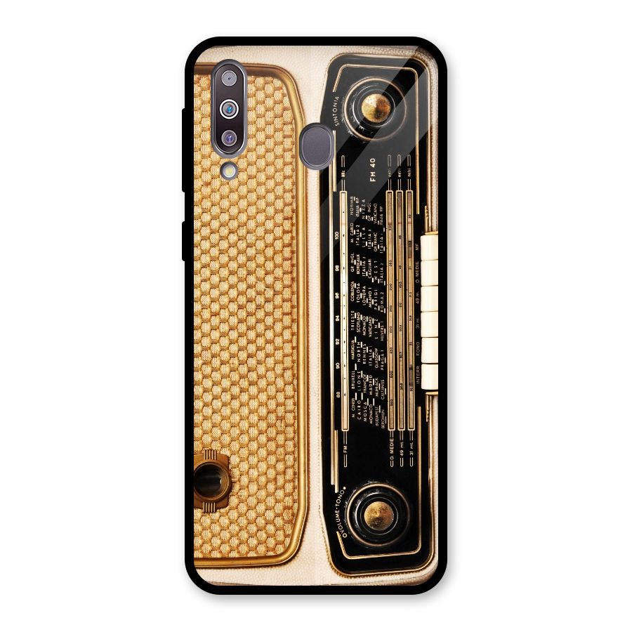 Vintage Radio Glass Back Case for Galaxy M30