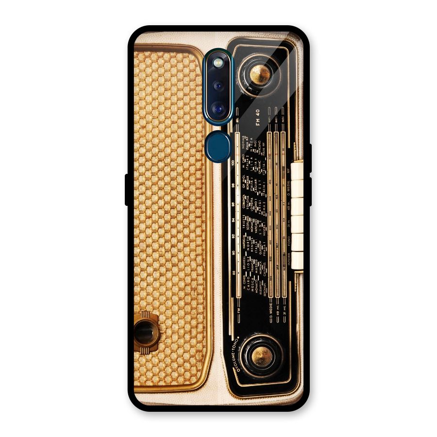 Vintage Radio Glass Back Case for Oppo F11 Pro
