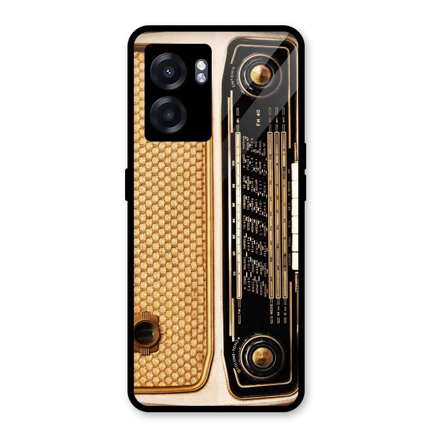Vintage Radio Glass Back Case for Oppo K10 (5G)