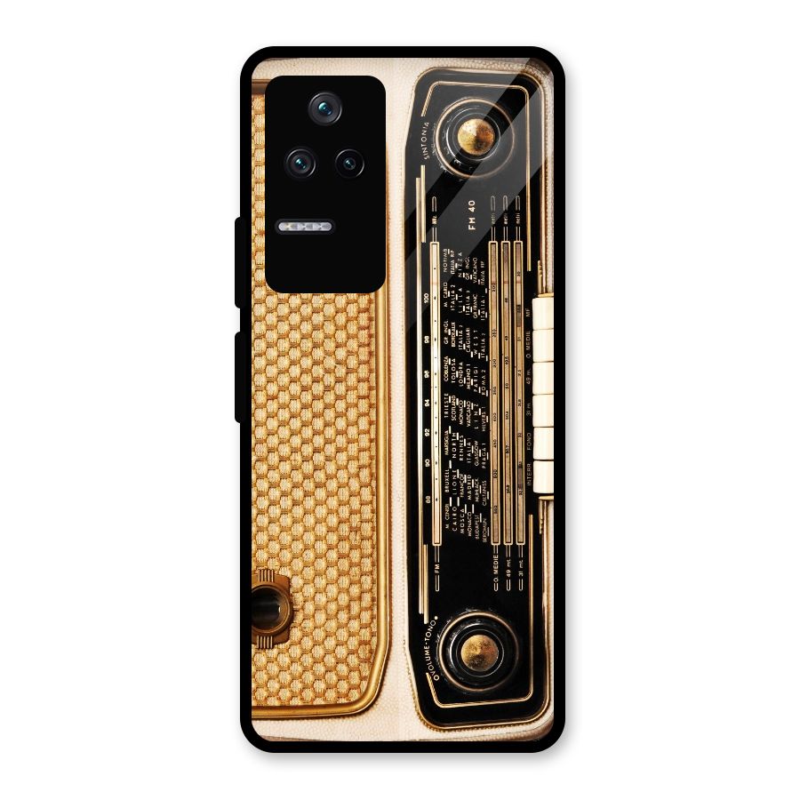 Vintage Radio Glass Back Case for Poco F4 5G