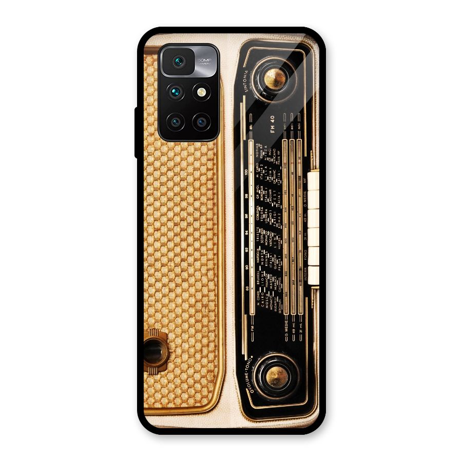 Vintage Radio Glass Back Case for Redmi 10 Prime