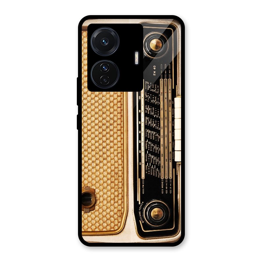 Vintage Radio Glass Back Case for Vivo T1 Pro