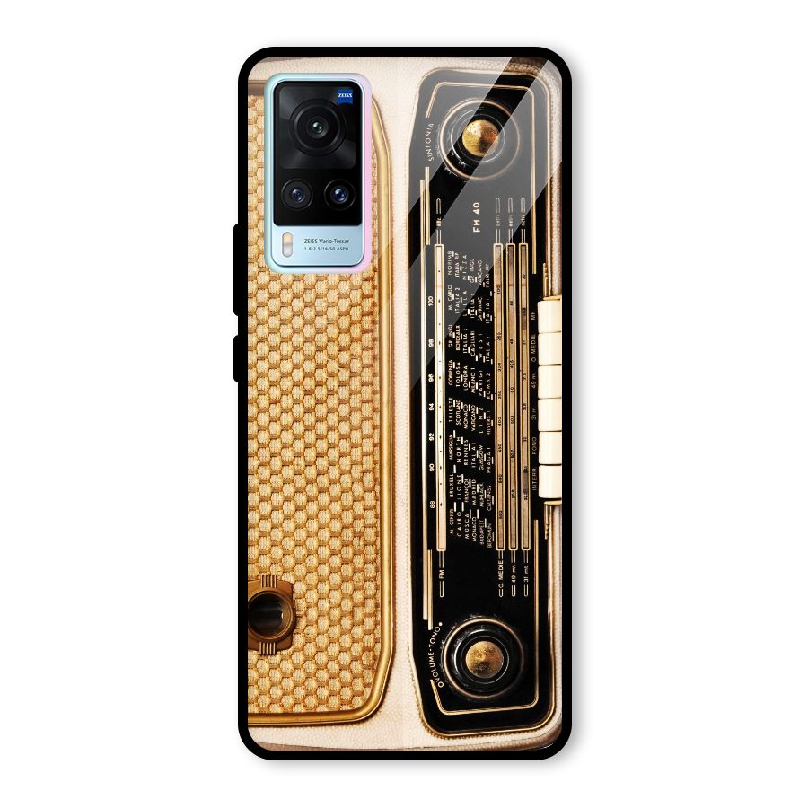 Vintage Radio Glass Back Case for Vivo X60