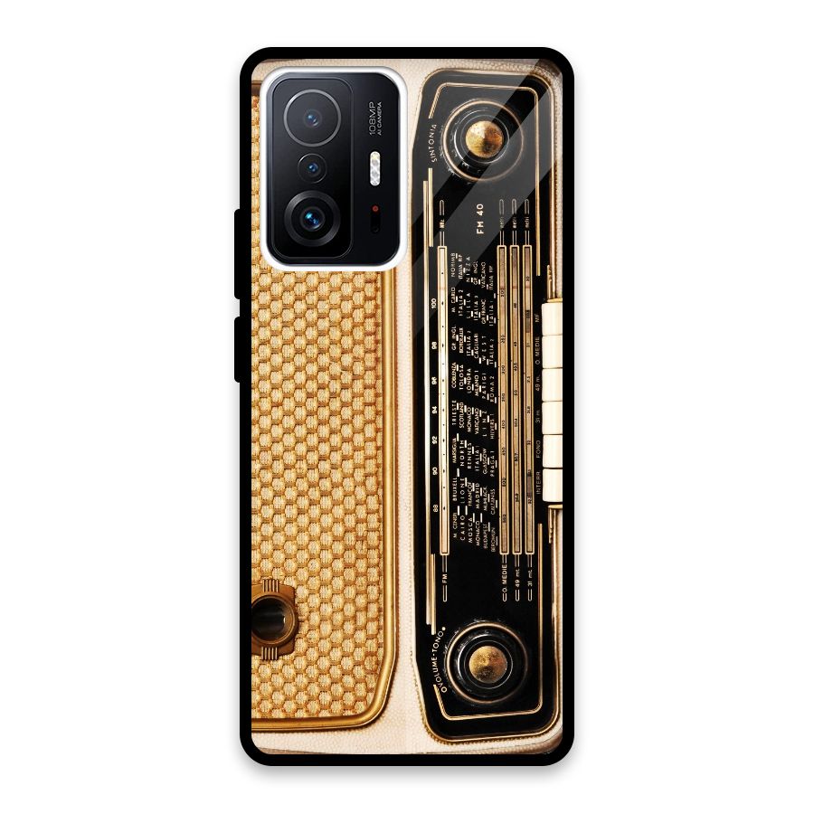 Vintage Radio Glass Back Case for Xiaomi 11T Pro