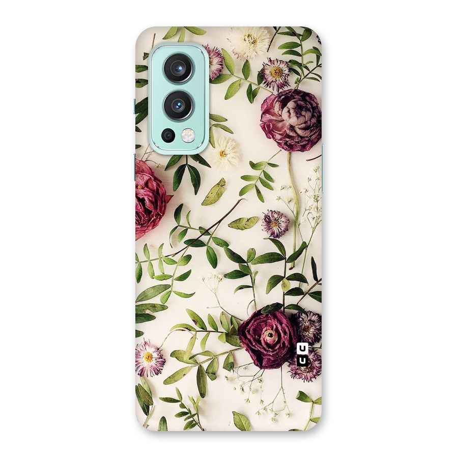 Vintage Rust Floral Back Case for OnePlus Nord 2 5G