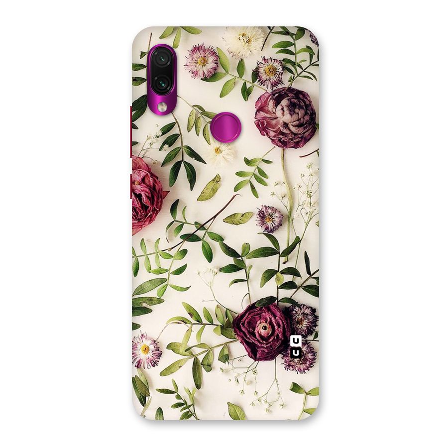 Vintage Rust Floral Back Case for Redmi Note 7 Pro