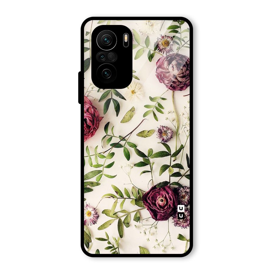 Vintage Rust Floral Glass Back Case for Mi 11x