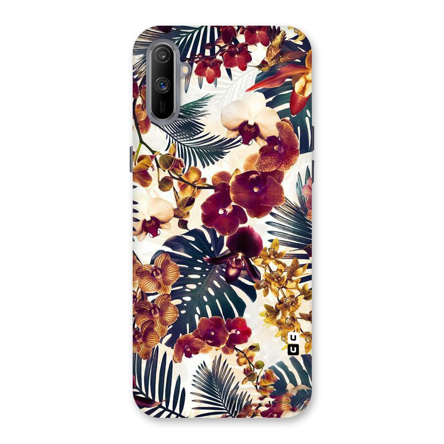 Vintage Rustic Flowers Back Case for Realme C3