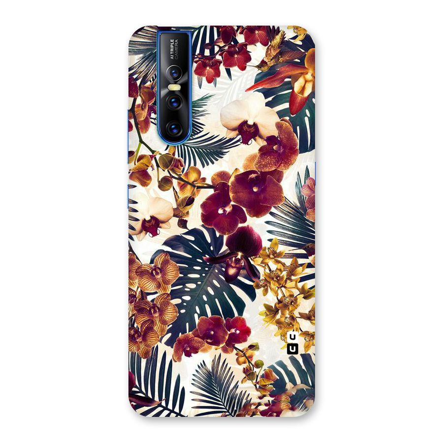 Vintage Rustic Flowers Back Case for Vivo V15 Pro
