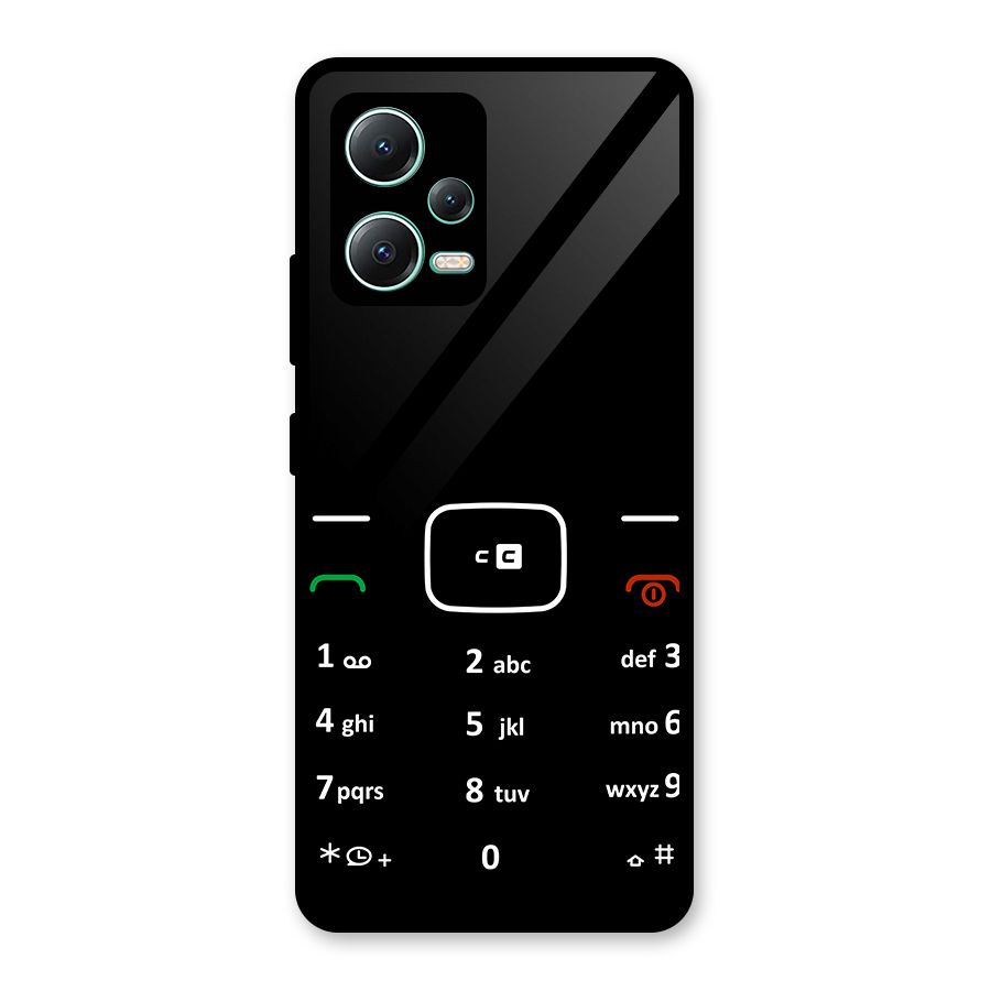 Vintage Smart Phone Glass Back Case for Redmi Note 12 5G