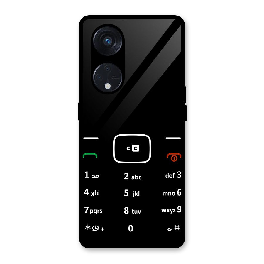 Vintage Smart Phone Glass Back Case for Reno8 T 5G