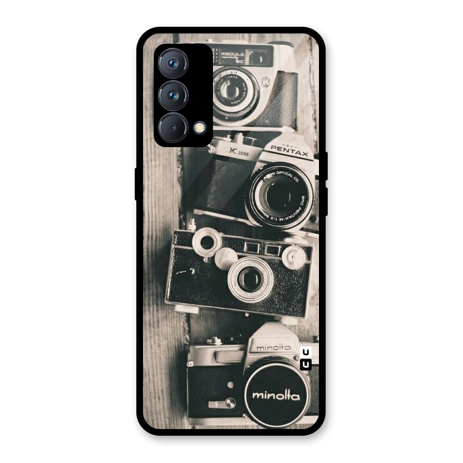 Vintage Style Shutter Glass Back Case for Realme GT Master Edition