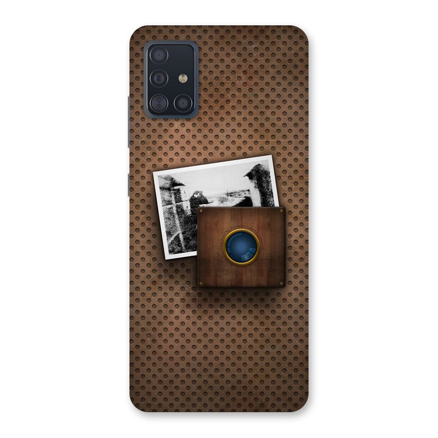 Vintage Wood Camera Back Case for Galaxy A51