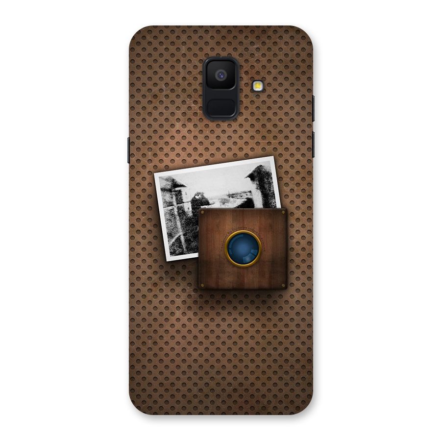 Vintage Wood Camera Back Case for Galaxy A6 (2018)