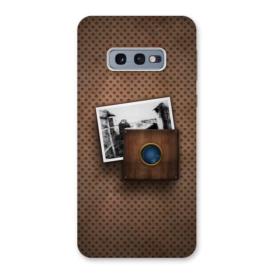 Vintage Wood Camera Back Case for Galaxy S10e