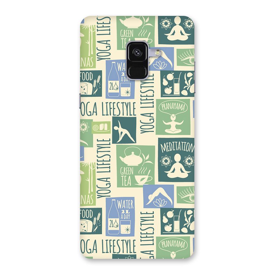 Vintage Yoga Lifestyle Back Case for Galaxy A8 Plus