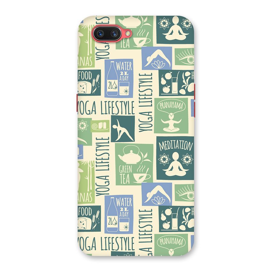 Vintage Yoga Lifestyle Back Case for Oppo A3s