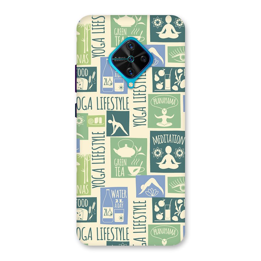 Vintage Yoga Lifestyle Back Case for Vivo S1 Pro