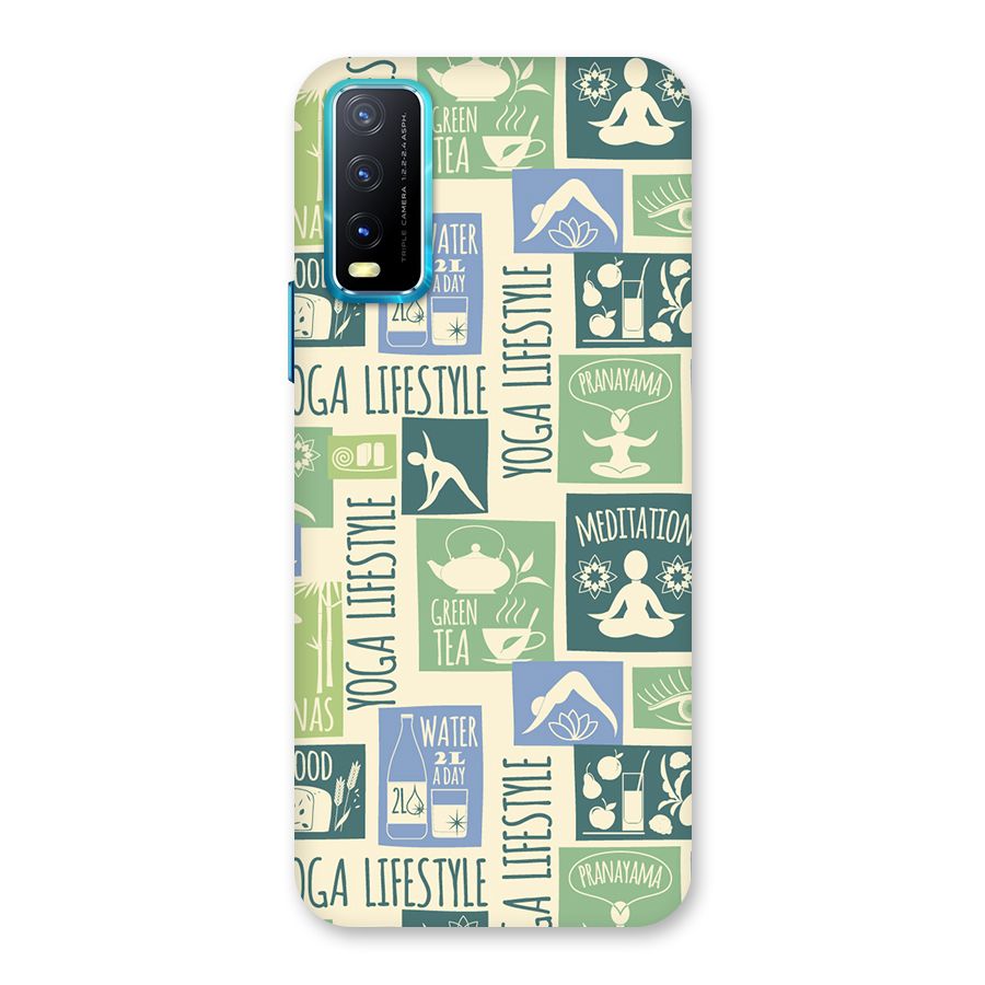 Vintage Yoga Lifestyle Back Case for Vivo Y20A