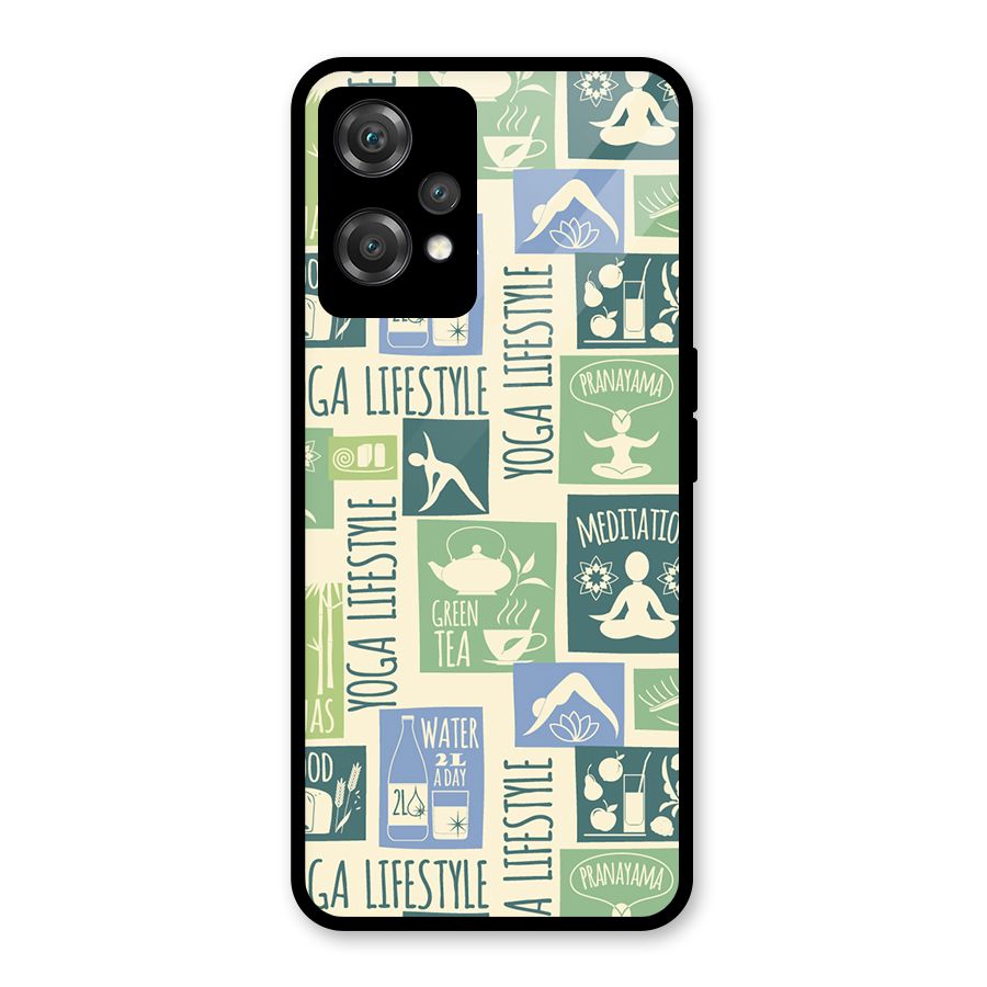 Vintage Yoga Lifestyle Glass Back Case for OnePlus Nord CE 2 Lite 5G