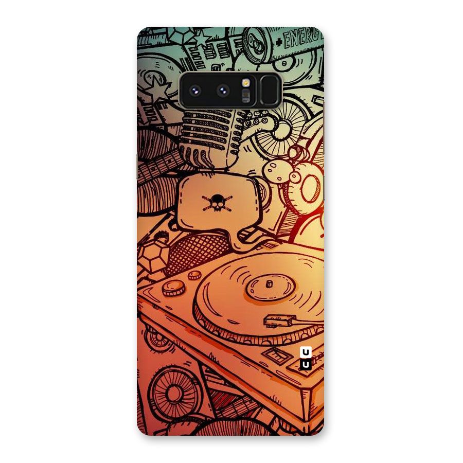 Vinyl Design Back Case for Galaxy Note 8