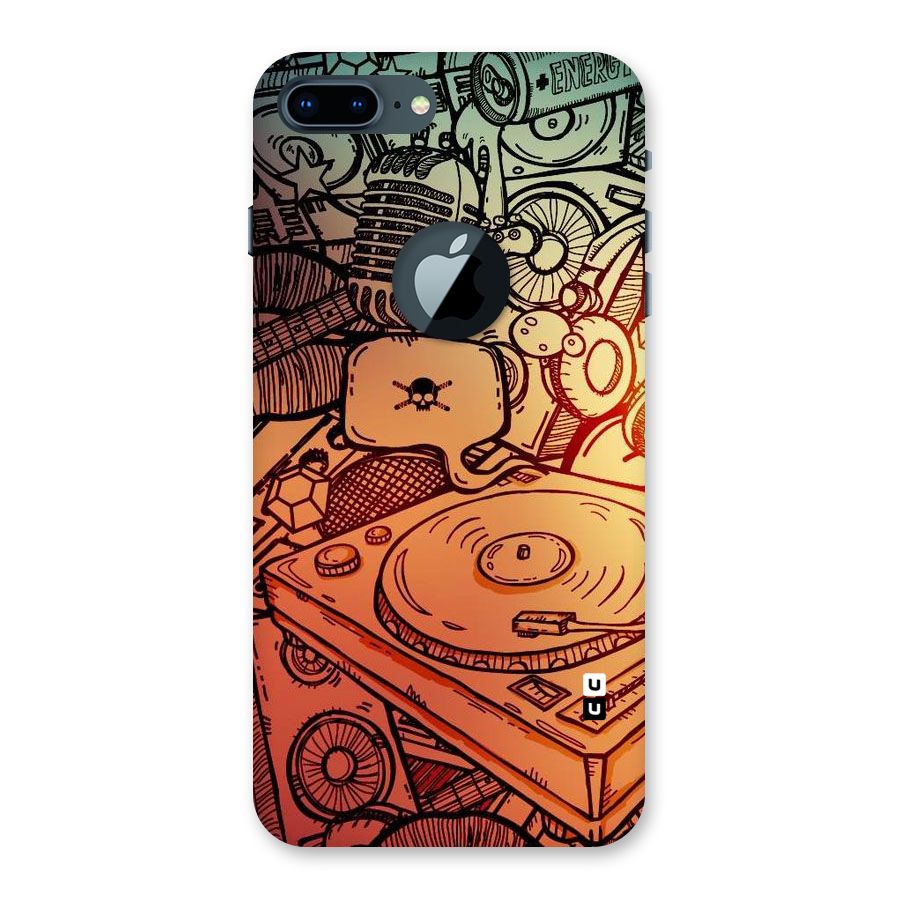 Vinyl Design Back Case for iPhone 7 Plus Logo Cut