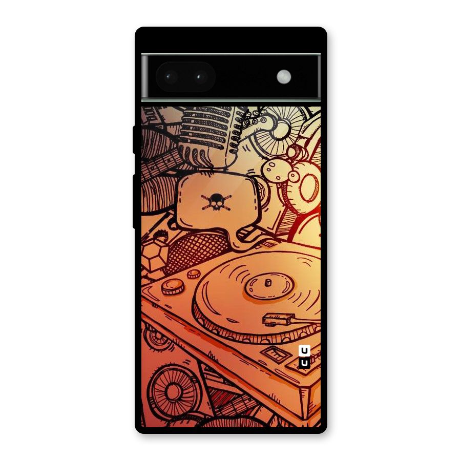 Vinyl Design Glass Back Case for Google Pixel 6a