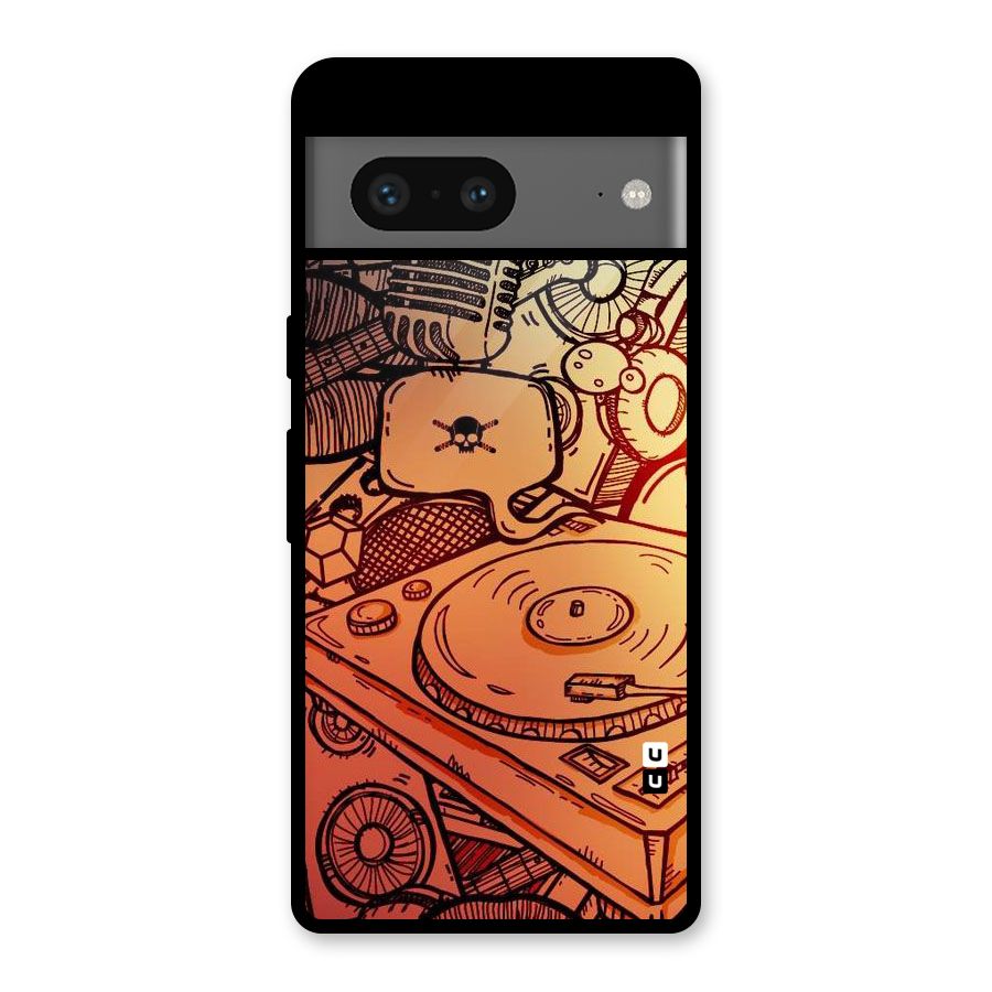 Vinyl Design Glass Back Case for Google Pixel 7