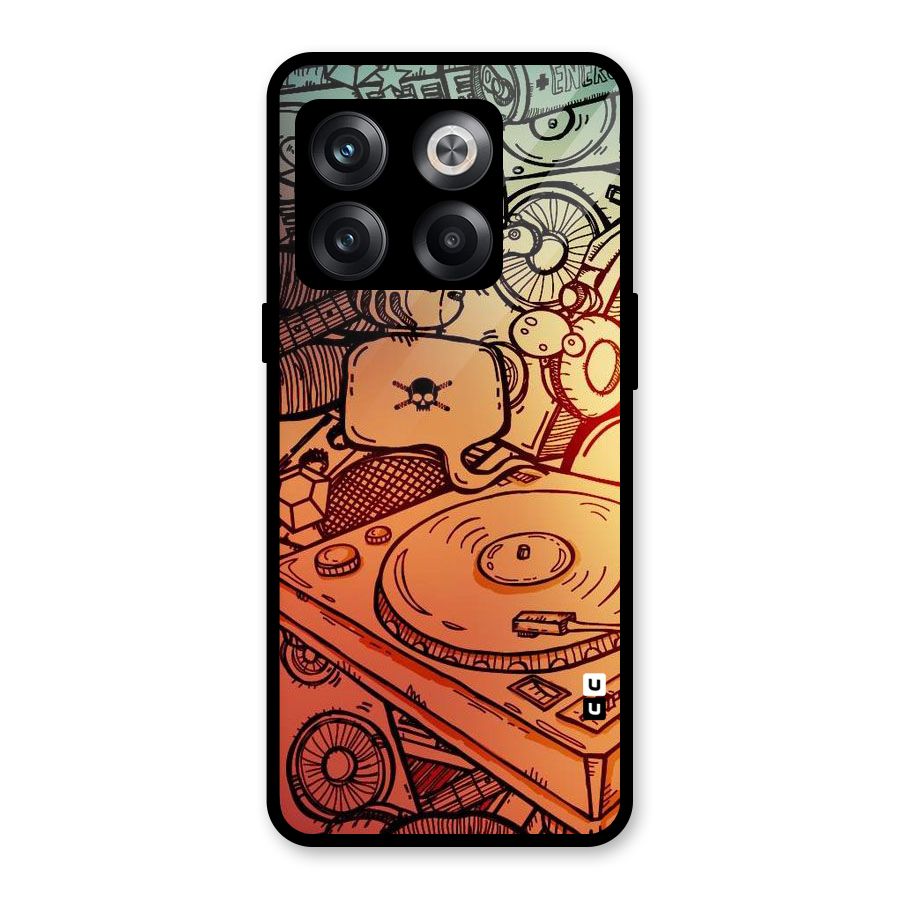 Vinyl Design Glass Back Case for OnePlus 10T