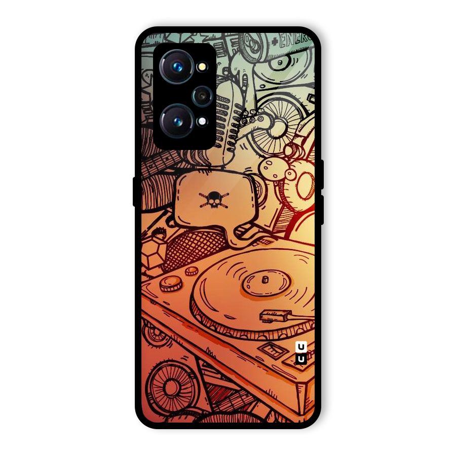 Vinyl Design Glass Back Case for Realme GT 2