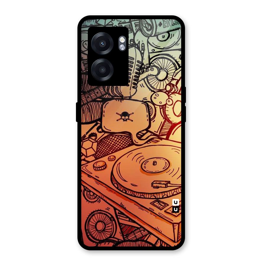 Vinyl Design Glass Back Case for Realme Narzo 50 5G