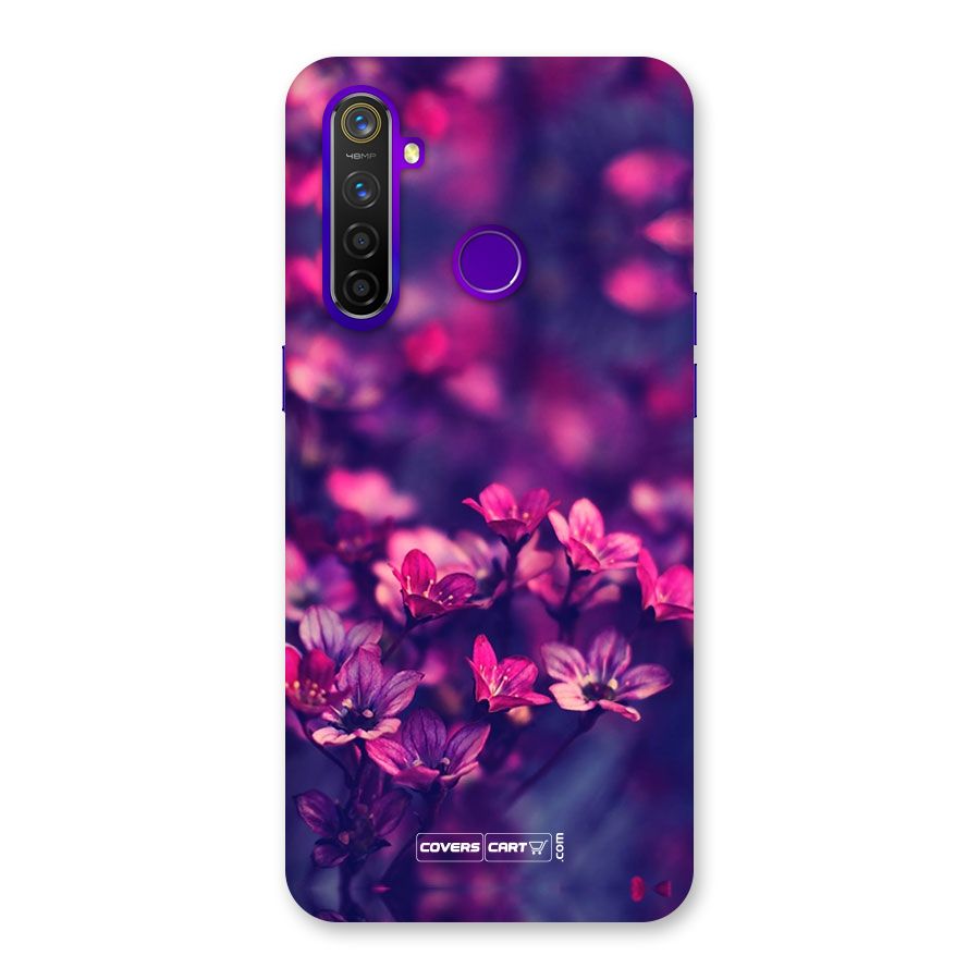 Violet Floral Back Case for Realme 5 Pro