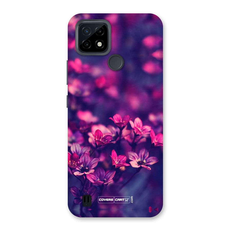 Violet Floral Back Case for Realme C21